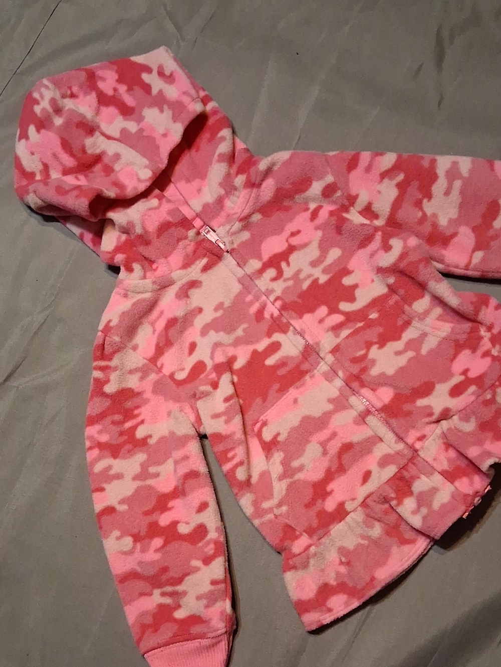 Garanimals Pink Camouflage Hooded Fleece Jacket
